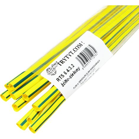 10x Guaine termorestringenti RTS 6.4/3.2 f/o (1/2)