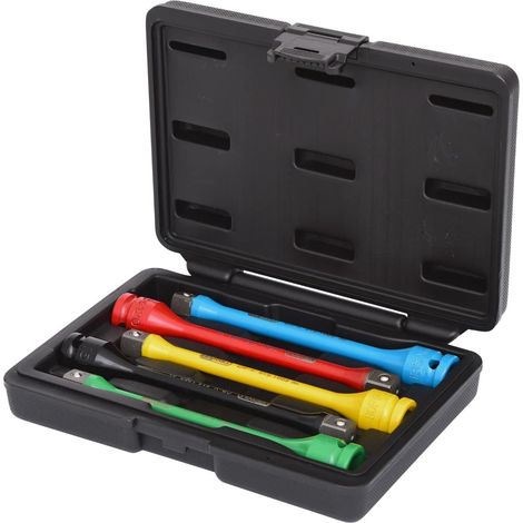 KS Tools 515.1060 Serie di Prolunghe Barra di Torsione per Bulloni Ruote, 5 Pezzi90-135 NM, 1/2" (1/5)