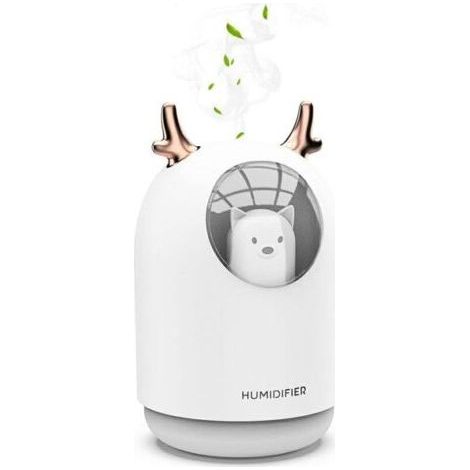 Humidificateur d'air bébé Chambre Ultrasonique Silencieux avec Diffuseur d'huiles Essentielles 7 Couleurs de Lumière 12 Hd'arrêt Automatique, 300 ml (1/5)