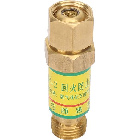 Clapet anti-retour oxygène avec pare-flammes pour chalumeau soudure/coupage, sécurité anti-reflux, filetage M16x1,5 (1/5)