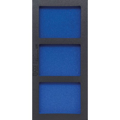 BGS Werkstattwageneinlage 1/3, leer: 3 Ablagefächer 4091, 408 x 189 x 32 mm
