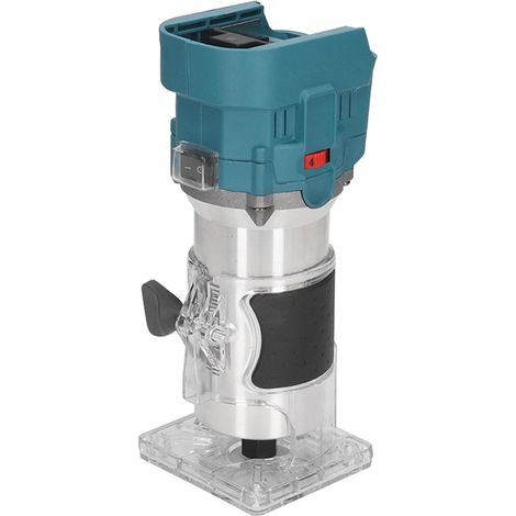 Défonceuse compacte sans fil 18V Li-ion, affleureuse à bois, toupie électrique sans balai, outil de menuiserie portable pour coupe et finition (1/5)