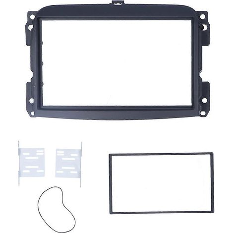 Façade d'autoradio 2 DIN avec lecteur DVD, système audio et navigation, compatible Fiat 500L 2012-2015 (1/4)