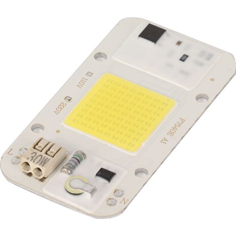 Source lumineuse LED 30 W à circuit intégré, 220 V, sans alimentation, pour la croissance des plantes (lumière blanche). (1/5)