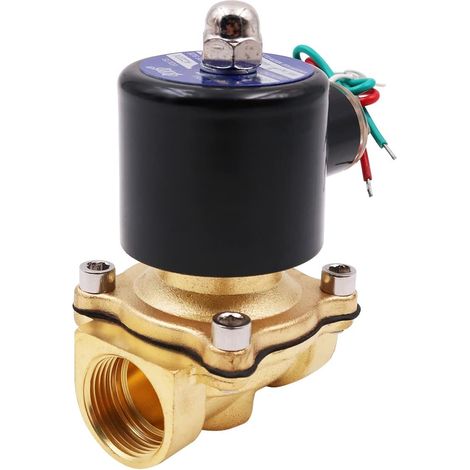 Électrovanne Eau 220V Vanne D'irrigation Électrovanne Normalement Fermée - DN15 1/2 "Pour Air Eau Huile (1/5)