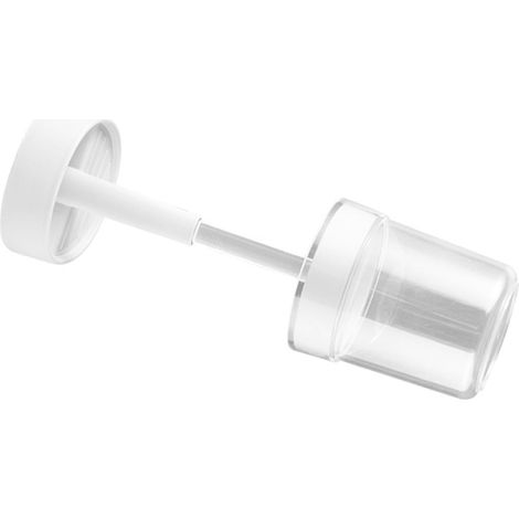 Porte-brosse à dents réglable en hauteur gobelet plastique étudiant chambre salle de bain blanc (1/5)