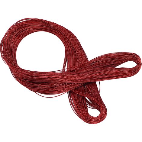 Paillettes rouges scintillantes pour extensions capillaires de soirée - Résistantes et ornementales (1/5)