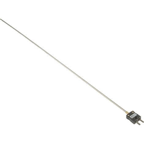 Thermocouple type J Ø 3mm, L 500mm, +760°C max à Fiche mâle miniature ( Prix pour 1 ) (1/4)