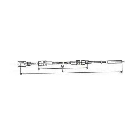 Câble de frein 1130 mm – Longueur totale 1385 mm – Filetage M8 – Compatible freins AL-KO 1636/1637/2035/2050/2051/2361 – Version PROFI longlife (1/3)
