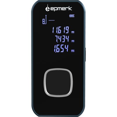 Télémètre Laser, Lepmerk Mètre Laser Numerique avec Rétroéclairage LCD Mesure du théorème de Longueur/Zone/Volume/Théorème de Pythagore pour Rénovation/Chantier de Construction (1/4)
