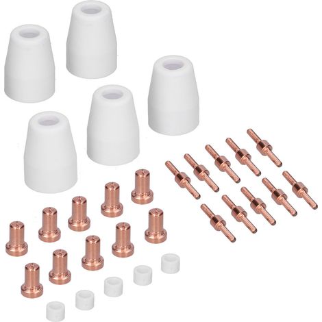Ensemble de soudage et découpe plasma PT‑3130Pcs avec torche, buses et électrodes (1/5)