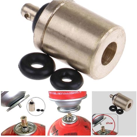 Adaptateur de remplissage de gaz (1 pièce) pour réchaud de camping, bouteille de gaz, brûleur à gaz, accessoires pour la randonnée, remplissage de cartouches de butane. (1/5)