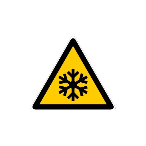 Panneau Danger basse température - Rigide Triangle 100mm - 4180144