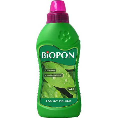 Engrais liquide biopon 0,5L pour plantes vertes 50L rendement