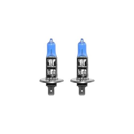 Lot de 2 ampoules halogènes H1 12V 100W blanc xénon 6000K pour phares antibrouillard de voiture (1/5)
