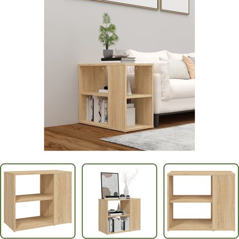 vidaXL Étagère - Armoire latérale Chêne sonoma 60x30x50 cm Bois d’ingénierie (1/5)