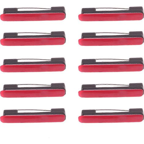 100 badges à boucle pour identification de travailleur de la sécurité, broches, accessoires en plastique pour barres d'outils avec dos adhésif pour étiquettes nominatives et badges d'identification (n (1/3)