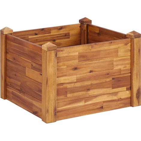 Maison Exclusive - Lit surélevé de jardin 60x60x44 cm Bois massif d'acacia (1/5)