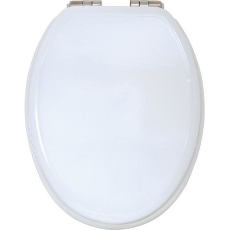 Tapa de Inodoro MDF Blanco - Bisagras MSV Zinc (1/5)