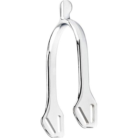 Speroni da uomo in inox a goccia con portacinturini inclusi 20 mm