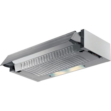 Cappa da incasso estraibile colore alluminio 90 cm (1/3)