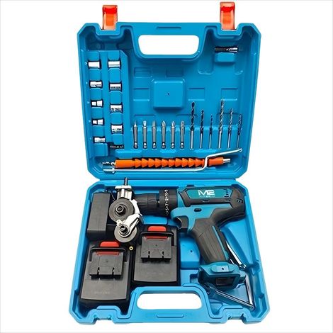 Kit de perçage WD-03, perceuse multifonction au lithium-ion, accessoires divers, coffret à outils portable