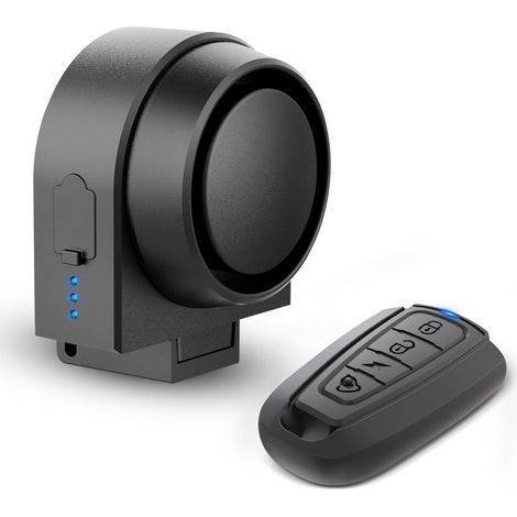 Alarme antivol intelligente sans fil – Détection de mouvement 115 dB – Télécommande 80m – IPX5 étanche pour vélo, moto, scooter (1/5)