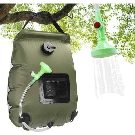 Douche Solaire - - 20 L - Chauffage à 45°C - Poche en filet - Portable (1/4)