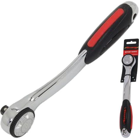 Neilsen Socket Reversible Curved Profile Ratchet Handle 1/4" Tool (1/2)