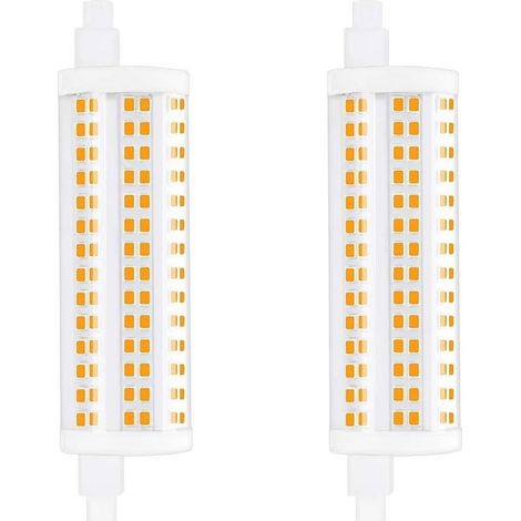 20W 118mm R7s Dimmable Ampoule LED J118 Lumière du jour 4000K 2200lm double extrémité spot équivaut à 200W ampoule halogène pour maison, salon, balcon, hôtel, restaurant, etc(2pcs) [Classe énergétique (1/5)