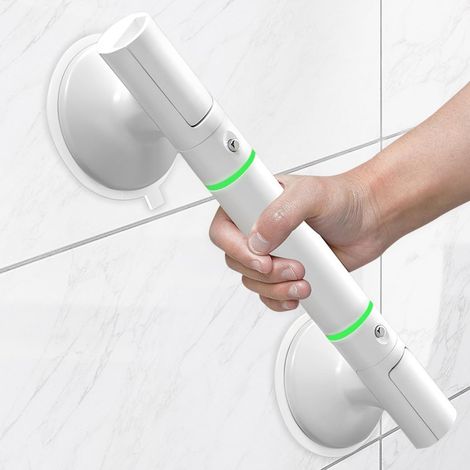 Maniglione di supporto per doccia senza foratura per anziani, maniglia doccia a ventosa per il bagno, maniglia doccia rimovibile con ventosa, maniglia doccia a ventosa max 110 kg
