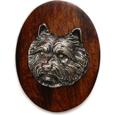 Broche pour exposition canine avec un Norwich Terrier, pince à bavoir, épinglette pour chien par Art-Dog (1/4)