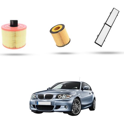 Kit Tagliando 3 filtri compatibile con Bmw Serie 1 (E81,E82,E87,E88) 130i 190kw dal 2009 al 2012 (1/5)