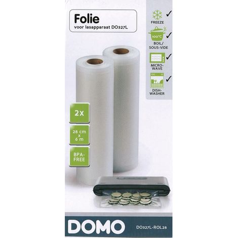 DOMO DO327L-ROL28 2 rouleaux pour soudeuse – 28 cm sur 6 m (1/3)