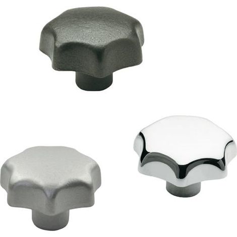 Ganter Norm Sterngriff DIN 6336 con boccola filettata - 6336-KT-40-M8-K (1/5)