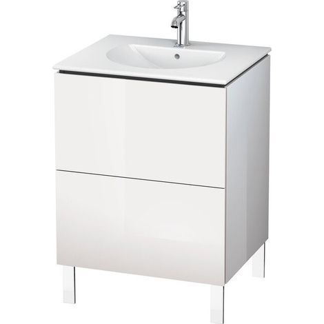 Meuble sous-vasque L-CUBE 514x620x704mm cerise du tessin