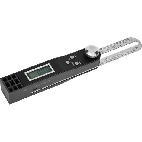 Digitaler Winkelmesser mit T-Anzeige, Aktivitätswinkellineal, Edelstahl, digitales Goniometer 0360° (1/5)