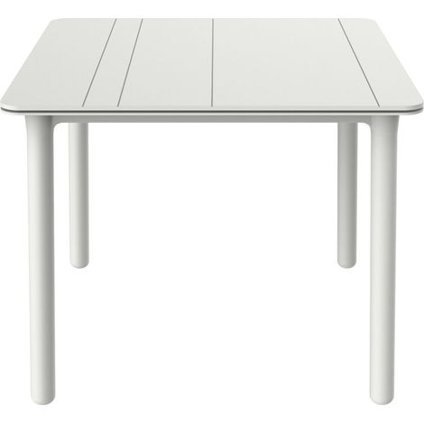 Mesa Noa 90X90 Blanca Patas Blancas Resol