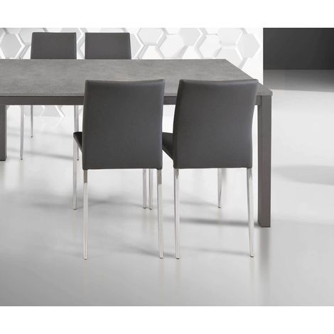 AMELIA - sedia moderna in ecopelle (1/2)