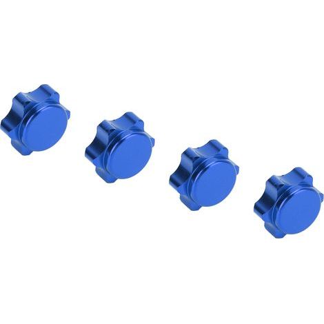 17 mm staubdichte Aluminium-Mutternabdeckungen für Radnaben von RC-Cars im Maßstab 1:8, blau (1/5)