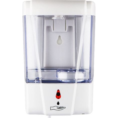 Distributeur Gel Hydroalcoolique Mural -Distributeur Savon Automatique Sans Contact 700 ML pour Salle de Bain, Toilettes, Lieux Public - Idéal Gel Hydroalcoolique Mains 17x11x10cm (1/3)