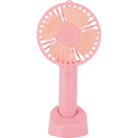 Mini ventilateur portable portatif, ventilateur personnel portatif USB rechargeable sur batterie 2500 mAh avec base, 4 modes, idéal pour la maison, l (1/5)