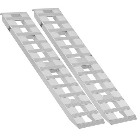 Rampes aluminium 182,9 x 38,1 cm capacité 2721,6 kg lot de 2 rampes de chargement design moderne usage intensif (1/5)