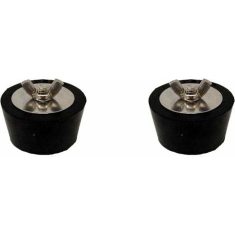 Tapones de invernaje para piscinas, tapón de expansión de goma para congelación, accesorios de mantenimiento invernal para tuberías de piscina y spa de 1,5 pulgadas para Fontainebleau (2 unidades) (1/4)