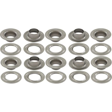 Cyclingcolors – Lot de 10 œillets 25mm mâle/femelle en acier galvanisé – Accessoire pour bâche, tente, camping, remorque, bateau (1/2)