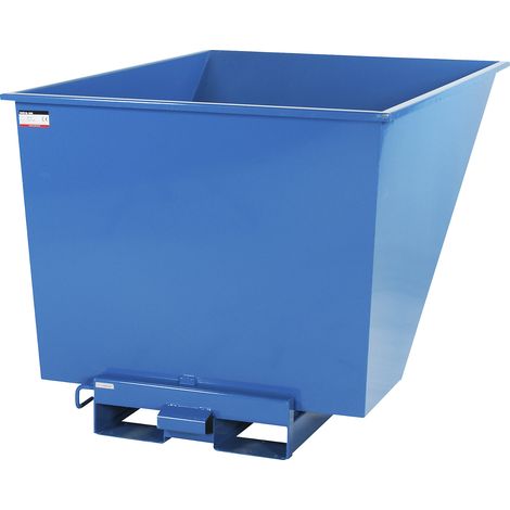 eurokraft basic, Benne basculante, bleu, capacité 1,1 m³