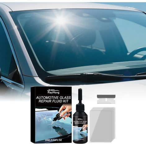 Autoglas-Pflegeset für Kratzer und Risse in der Windschutzscheibe – 20 ml1 + Härter5 + Schaber1 -- BIEMMEDUE (1/5)