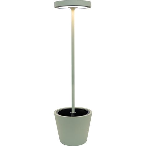 Poldina Reverso Solar L Salvia - Lampada a led da terra solare e ricaricabile 11,7W - Piantana da esterno e interno H.156cm (1/3)