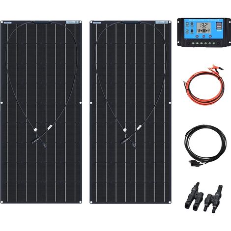 Panneau Solaire, Design Flexible, Haute Efficacité, Kit de 240W (1/2)