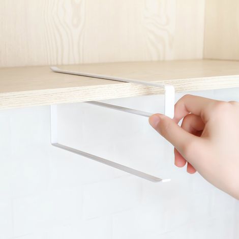 Étagère de cuisine en acier inoxydable étagère à serviettes en papier épaissi support de stockage de papier porte-serviettes en papier stockage de support de poinçonnage gratuit (1/5)